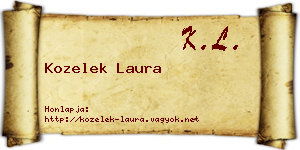 Kozelek Laura névjegykártya